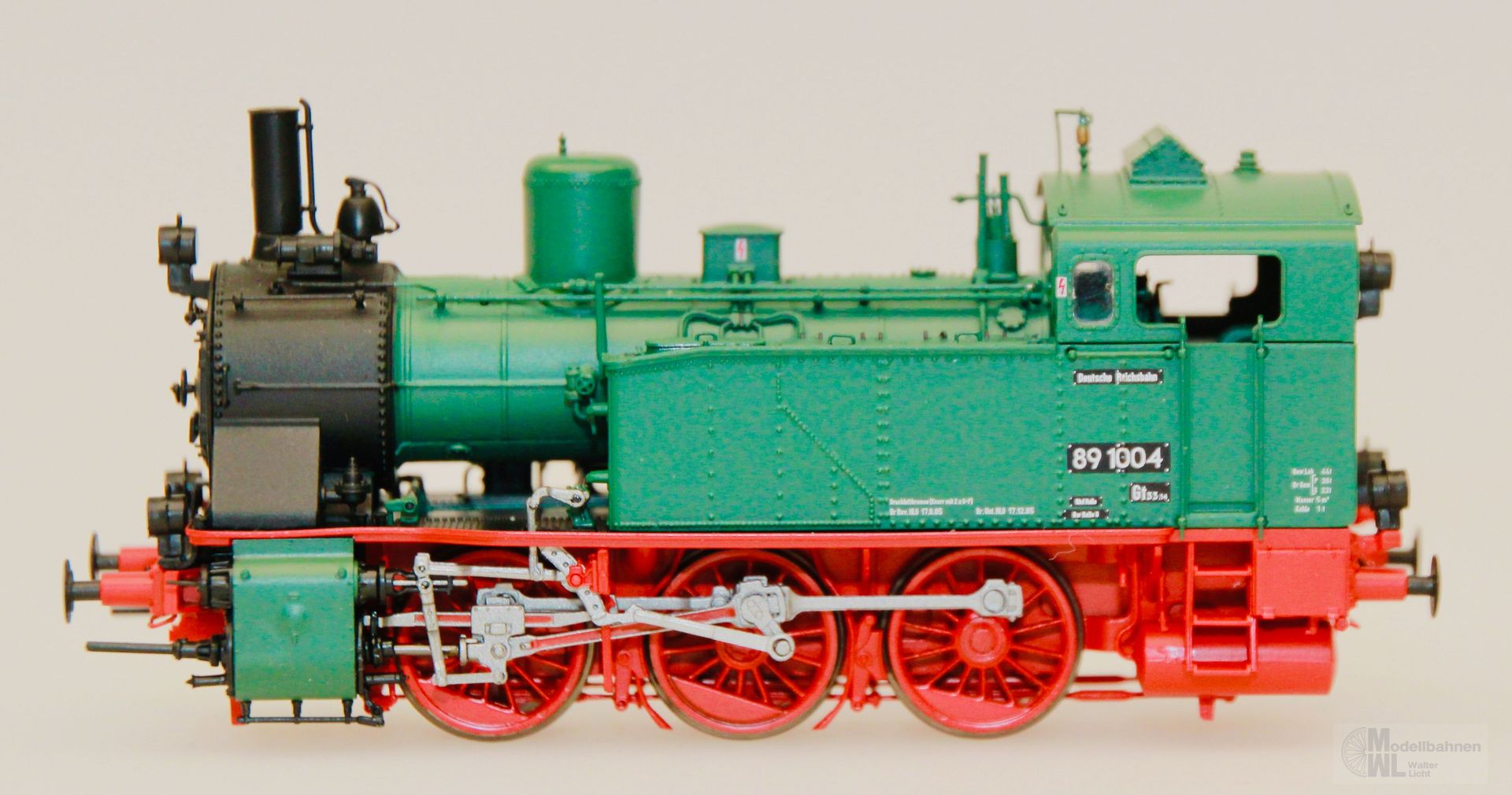 Brawa 40516 - BRAWA - Dampflok BR 89 1004 DR Ep.III grün H0/GL